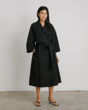 2 Way Trench Coat in Black
