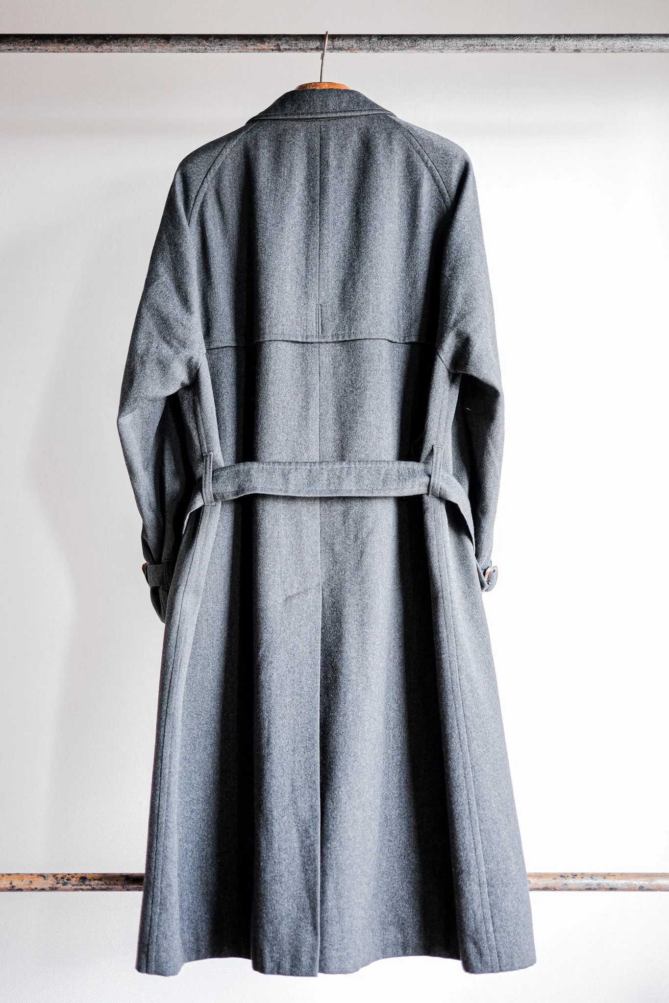 【~70's】Vintage Aquascutum Single Raglan Wool Rider Coat
