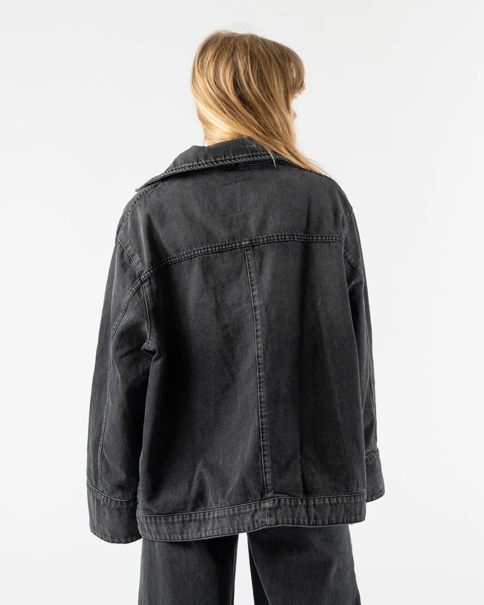 B Sides Stadium Jacket in Stil Black