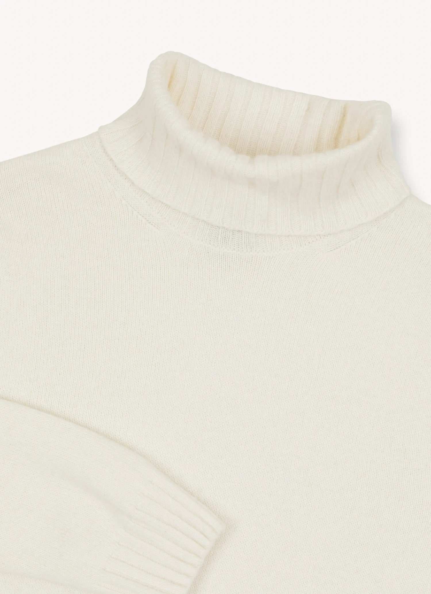 Cashmere Turtleneck - White