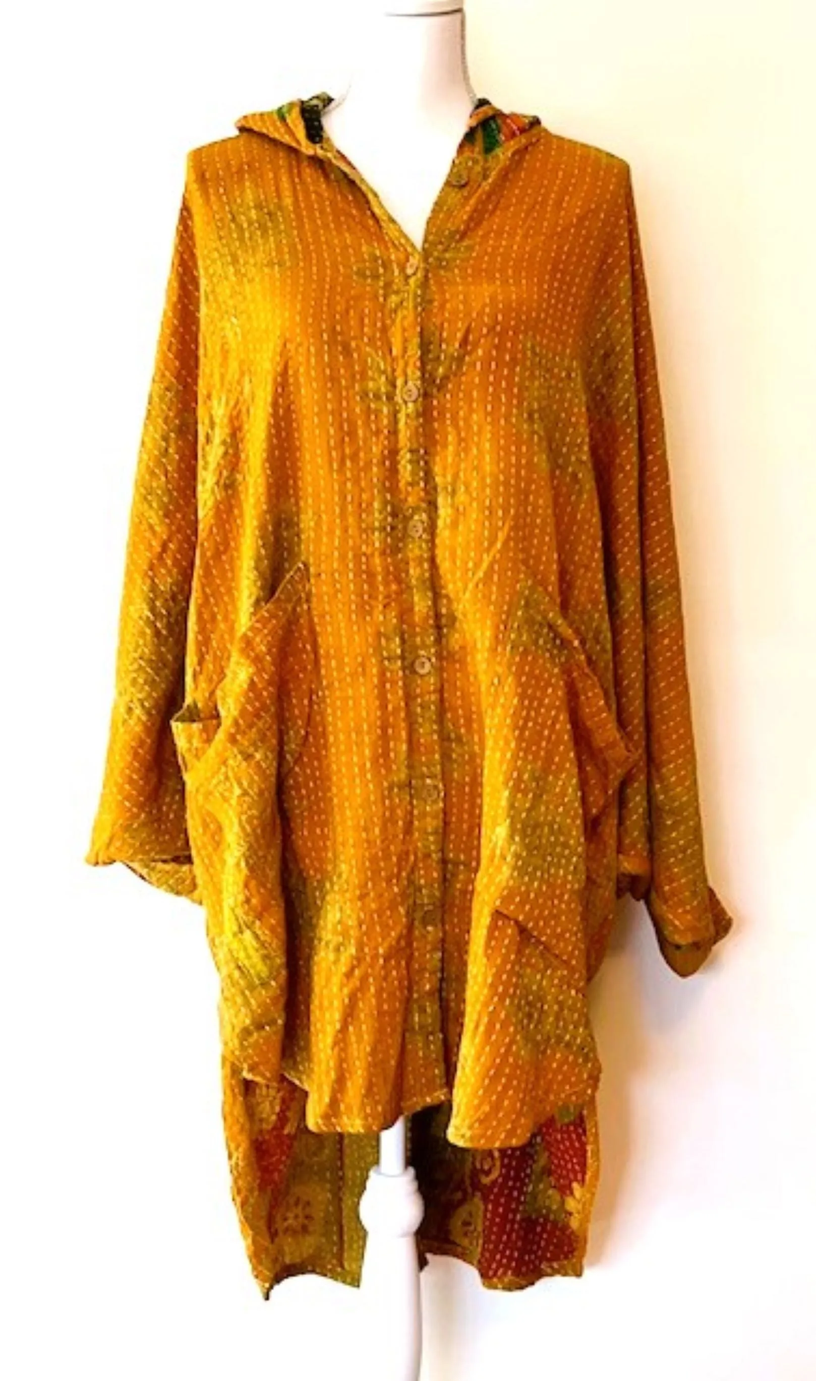 Kantha Bae Poetic Hoodie, A New Classic (Gold and Olive)