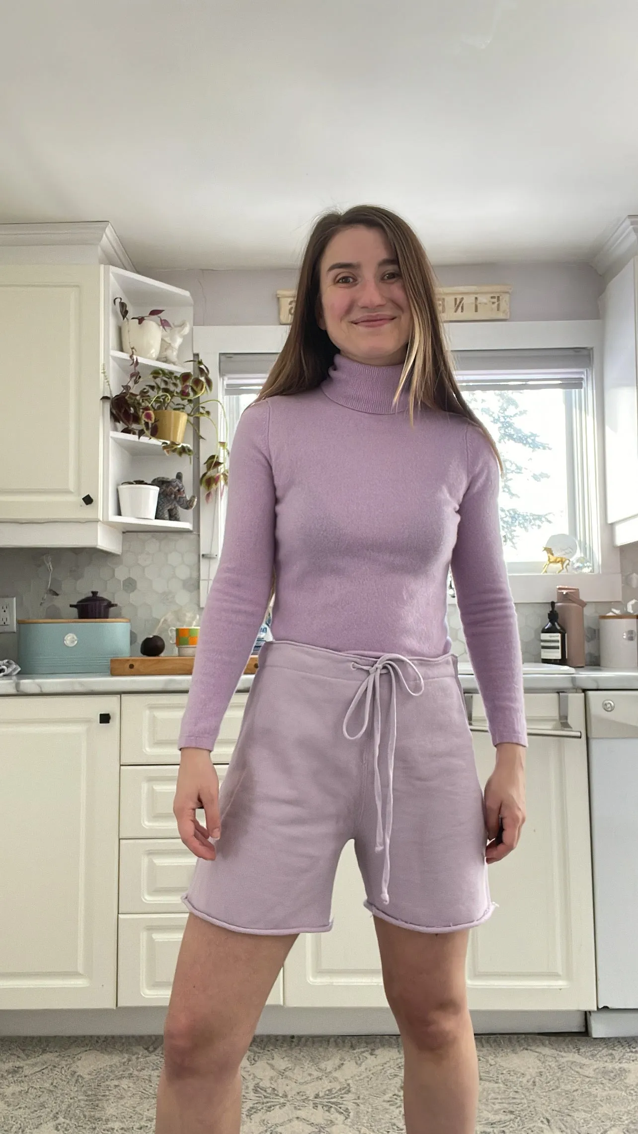 Lord & Taylor Lilac Cashmere Turtleneck - XS