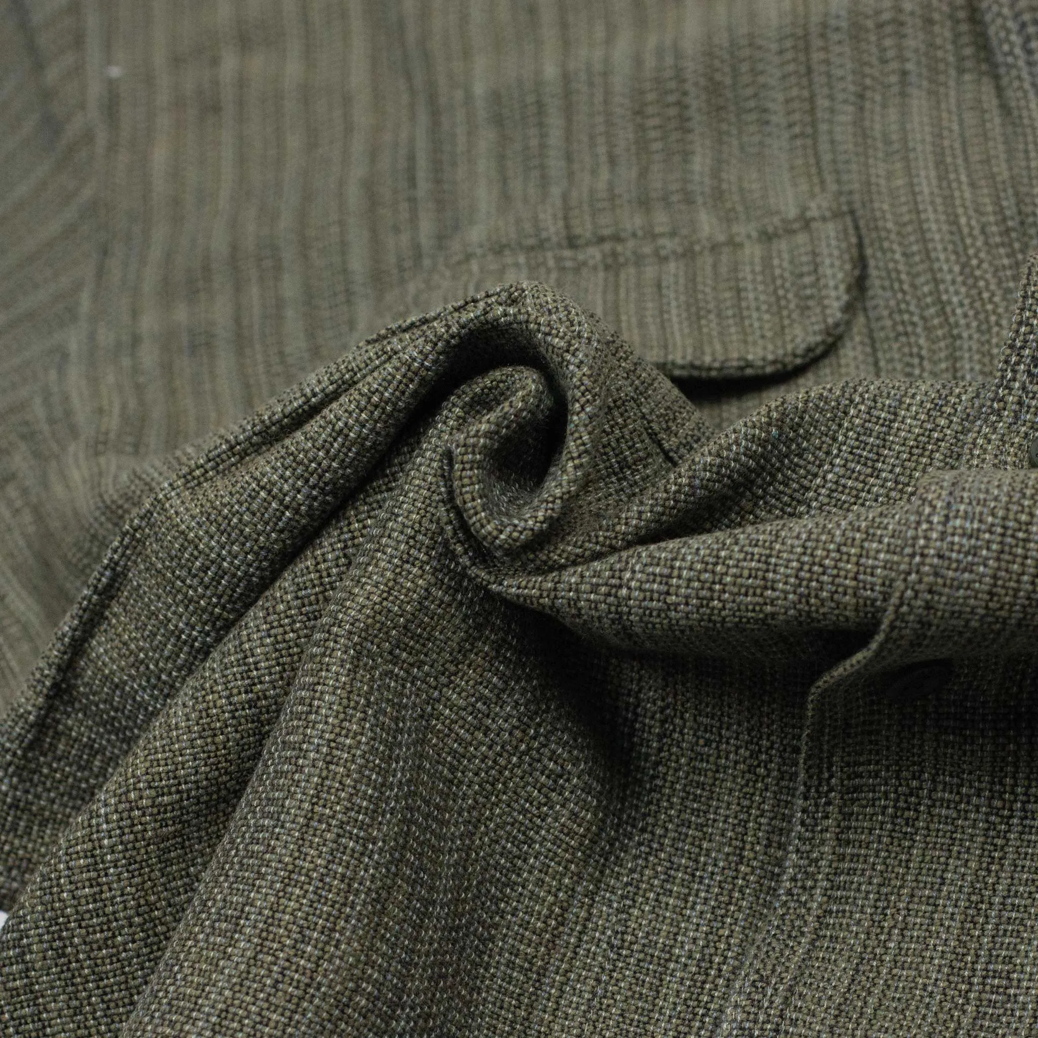Martand shirt in olive handloom cotton