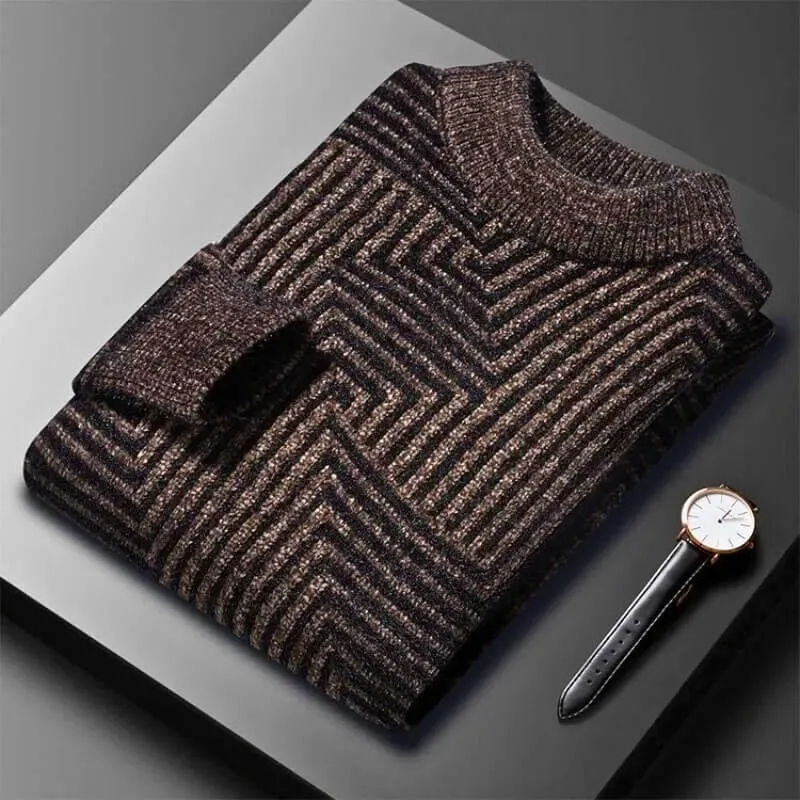 Maze Pattern Turtleneck
