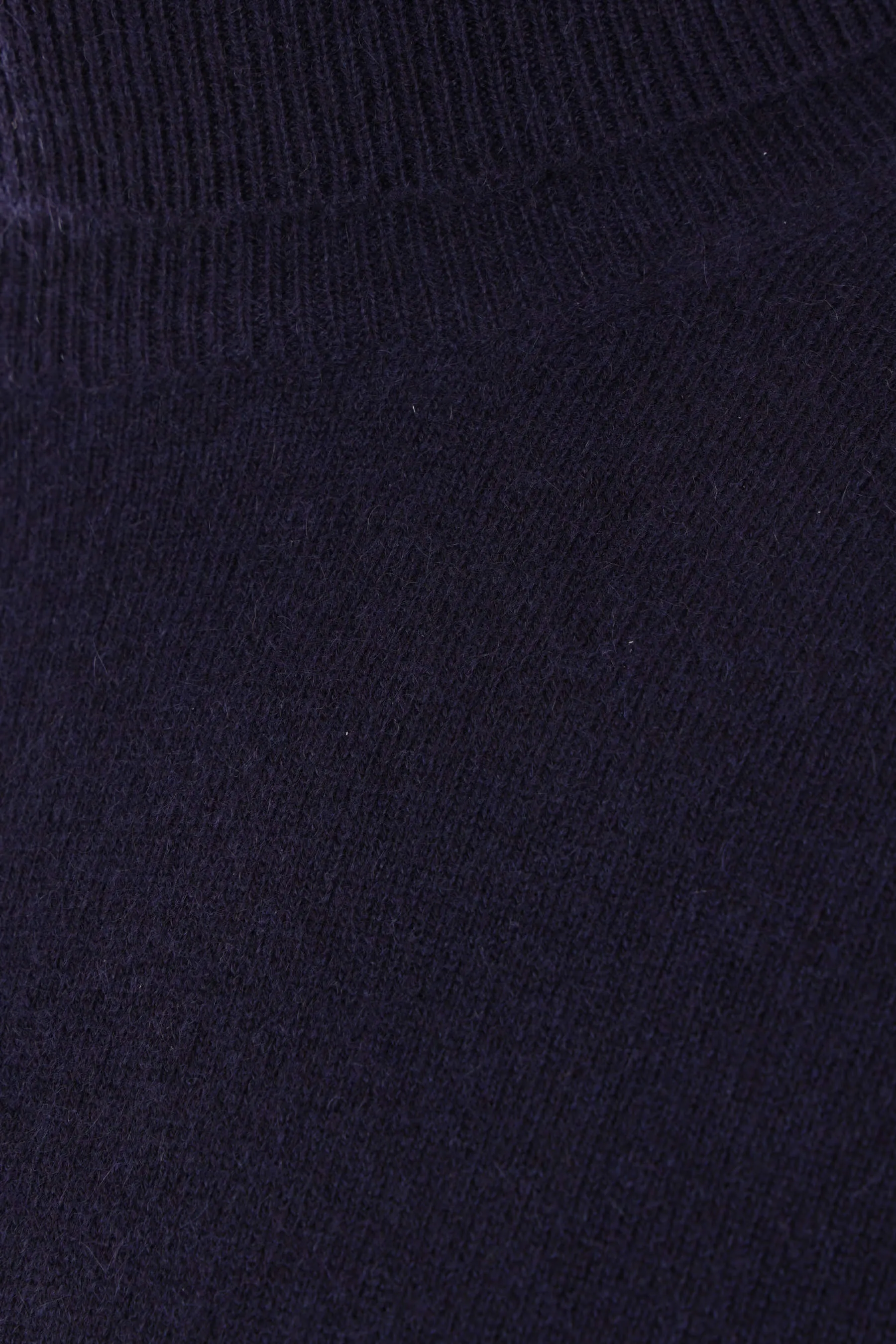Ribbed Trim Cashmere Turtleneck