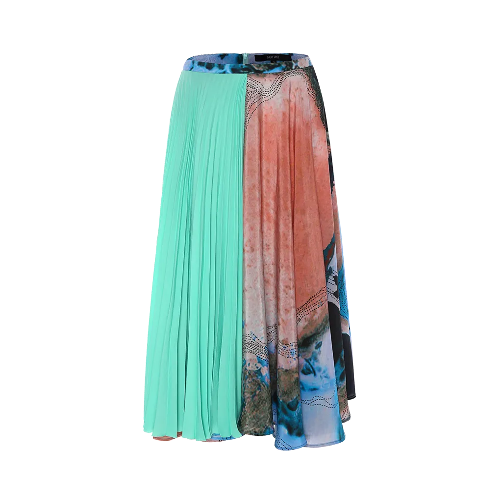 Silk Pleats Skirt