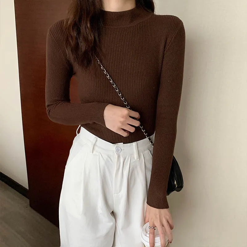 Women Pullover Turtleneck Sweater